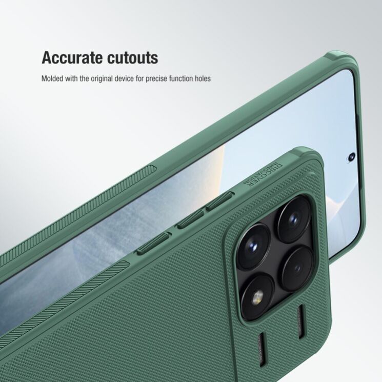 Пластиковый чехол NILLKIN Frosted Shield Pro для Xiaomi Poco F6 Pro - Black: фото 12 из 17