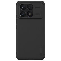 Пластиковый чехол NILLKIN Frosted Shield Pro для Xiaomi Poco F6 Pro - Black: фото 1 из 17