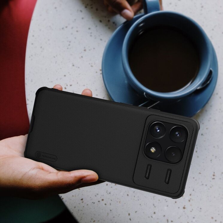 Пластиковый чехол NILLKIN Frosted Shield Pro для Xiaomi Poco F6 Pro - Black: фото 15 из 17