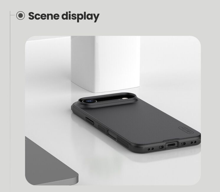 Защитный (PC+TPU) чехол NILLKIN Frosted Shield Pro Magnetic для iPhone Air - Black: фото 19 из 20