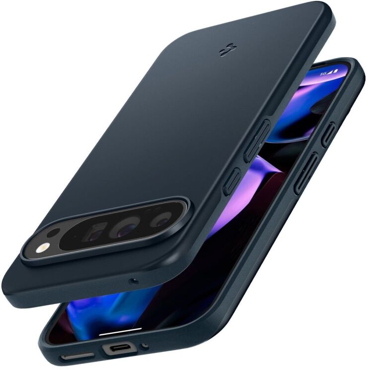 Пластиковий чохол Spigen (SGP) Thin Fit для Google Pixel 9 Pro XL - Metal Slate: фото 5 з 16