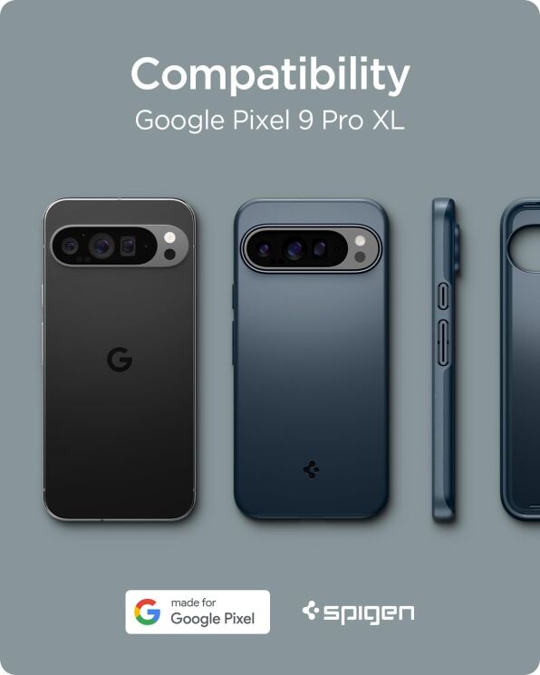 Пластиковый чехол Spigen (SGP) Thin Fit для Google Pixel 9 Pro XL - Black: фото 11 из 16