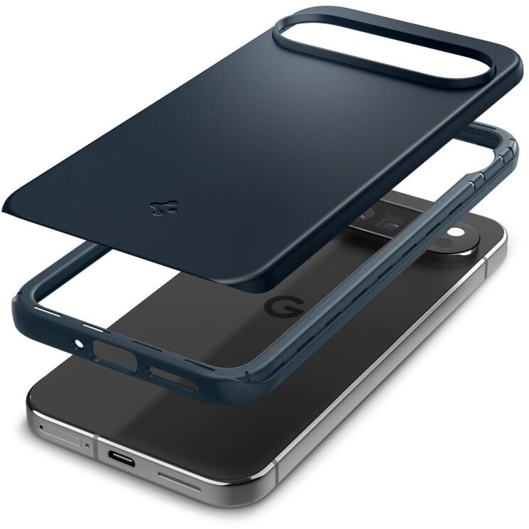 Пластиковий чохол Spigen (SGP) Thin Fit для Google Pixel 9 Pro XL - Metal Slate: фото 4 з 16