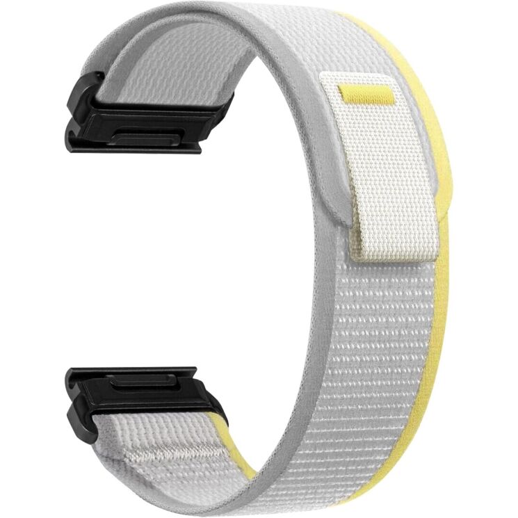Ремінець ArmorStandart Trail для годинників Garmin з кріпленням Quick Fit 22mm - Beige / Yellow: фото 2 з 2