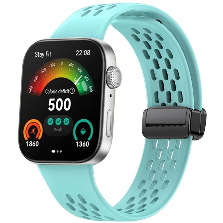 Ремешок Deexe Astra Strap для Huawei Watch Fit 3 - Teal: фото 3 из 3