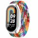 Ремешок Deexe Braided Nylon для Xiaomi Mi Smart Band 8 - Rainbow+Transparent Case (326021C). Фото 2 из 3