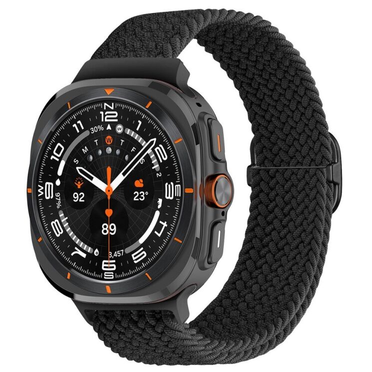 Ремешок Deexe Braided Strap для Samsung Galaxy Watch Ultra (47mm) - Black: фото 2 из 7
