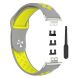 Ремешок Deexe Dot Color для Huawei Watch Fit - Grey / Yellow (258712K). Фото 5 из 5