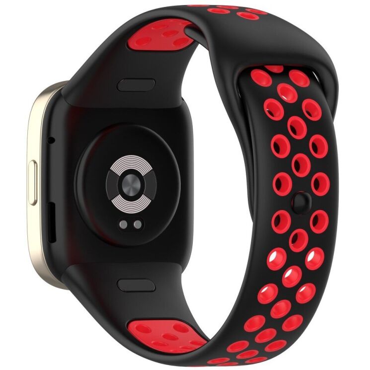 Ремешок Deexe Dot Color для Xiaomi Redmi Watch 3 - Black / Red: фото 1 из 7