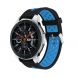 Ремешок Deexe Dual Color для Samsung Galaxy Watch 46mm / Watch 3 45mm / Gear S3 - Black/Blue (115804BTT). Фото 1 из 4