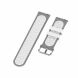 Ремешок Deexe Dual Color для Xiaomi Mi Watch (Chinese) - Grey/White (249600D). Фото 5 из 7
