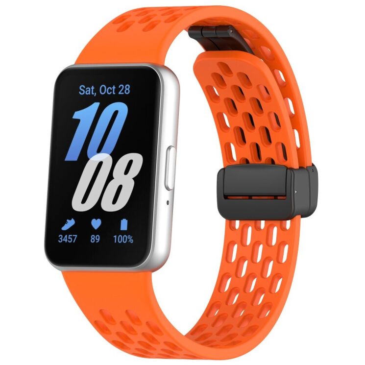 Ремінець Deexe Eclipse для Samsung Galaxy Fit 3 - Orange: фото 1 з 7