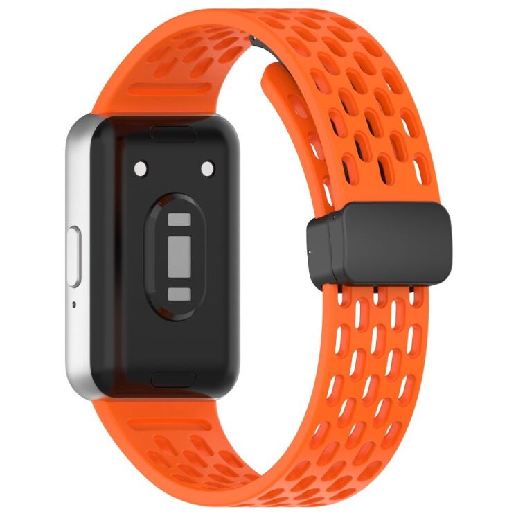 Ремінець Deexe Eclipse для Samsung Galaxy Fit 3 - Orange: фото 2 з 7
