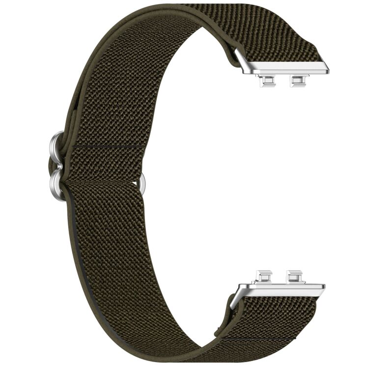 Ремешок Deexe Knitted Strap для Huawei Band 11 Pro / Band 11 - Army Green (410600AG) Ремешок Deexe Knitted Strap для Huawei Band 11 Pro / Band 11 - Army Green: фото 2 из 5