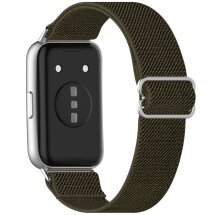 Ремешок Deexe Knitted Strap для Huawei Band 11 Pro / Band 11 - Army Green: фото 1 из 5