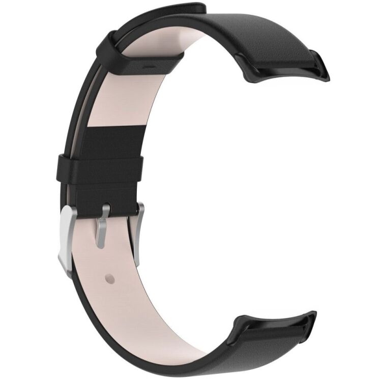 Ремешок Deexe Leather Strip для Xiaomi Mi Smart Band 8 / 9 - Black: фото 5 из 6