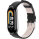 Ремешок Deexe Leather Strip для Xiaomi Mi Smart Band 8 / 9 - Black (326039B). Фото 2 из 6