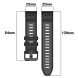 Ремінець Deexe Modern Strap для годинників Garmin з шириною кріплення QuickFit 20mm - White / Black (270816WB). Фото 7 з 7