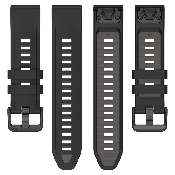 Ремінець Deexe Modern Strap для годинників Garmin з шириною кріплення QuickFit 20mm - White / Black (270816WB) Ремінець Deexe Modern Strap для годинників Garmin з шириною кріплення QuickFit 20mm - White / Black: фото 5 з 7