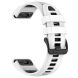 Ремінець Deexe Modern Strap для годинників Garmin з шириною кріплення QuickFit 20mm - White / Black (270816WB). Фото 3 з 7