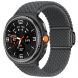 Ремешок Deexe Nylon Bracelet для Samsung Galaxy Watch 8 (40/44mm) / 8 Classic - Grey (384154H). Фото 2 из 4