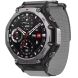Ремінець Deexe Nylon Magic Tape для Xiaomi Amazfit T-ReX 3 - Grey (382702H). Фото 3 з 4