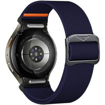 Ремінець Deexe Orbit Flex для Samsung Galaxy Watch 4 / 5 / 6 / 7 / FE (40mm) - Dark Blue: фото 1 з 5