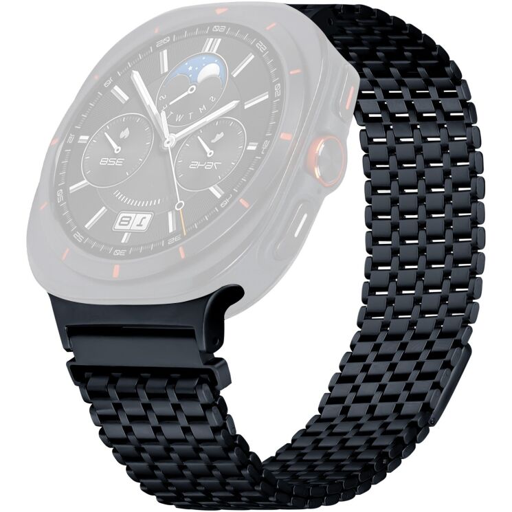 Ремешок Deexe Pulsar для Samsung Galaxy Watch 8 (40/44mm) / 8 Classic - Titanium Grey: фото 1 из 8