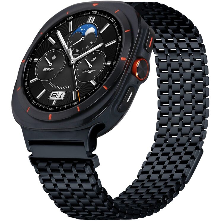 Ремешок Deexe Pulsar для Samsung Galaxy Watch 8 (40/44mm) / 8 Classic - Titanium Grey: фото 2 из 8