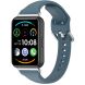 Ремешок Deexe Silicone Band для Huawei Watch Fit 2 - Cyan (301515C). Фото 1 из 5