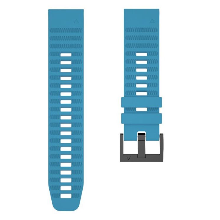 Ремешок Deexe Silicone Strap для часов Garmin c креплением QuickFit 26mm - Blue: фото 4 из 4