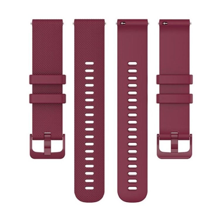 Ремешок Deexe Silicone Watchband для Huawei Watch GT 3 (46mm) - Wine Red: фото 5 из 8