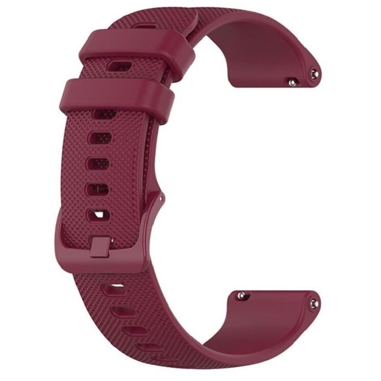 Ремешок Deexe Silicone Watchband для Huawei Watch GT 3 (46mm) - Wine Red: фото 3 из 8