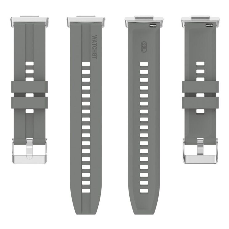 Ремінець Deexe Soft Line для Huawei Watch Fit 2 - Grey: фото 5 з 12