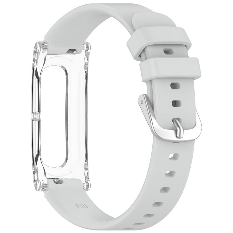 Ремінець Deexe Soft Silicone для Google Fitbit Air - Light Grey: фото 3 з 9