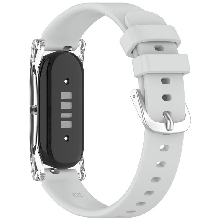 Ремінець Deexe Soft Silicone для Google Fitbit Air - Light Grey: фото 2 з 9
