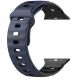 Ремінець Deexe Sport Design для Apple Watch 46 / 45 / 44 / SE 44 / 42 (Series 1-3) / Ultra / Ultra 2 - Midnight Blue / Black (371807BL). Фото 4 з 9