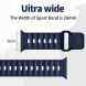 Ремінець Deexe Sport Design для Apple Watch 46 / 45 / 44 / SE 44 / 42 (Series 1-3) / Ultra / Ultra 2 - Midnight Blue / Black (371807BL). Фото 8 з 9