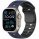 Ремінець Deexe Sport Design для Apple Watch 46 / 45 / 44 / SE 44 / 42 (Series 1-3) / Ultra / Ultra 2 - Midnight Blue / Black (371807BL). Фото 2 з 9