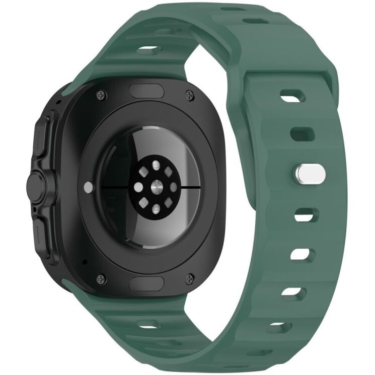 Ремінець Deexe Sport Series для Samsung Galaxy Watch Ultra (47mm) - Dark Green: фото 1 з 6