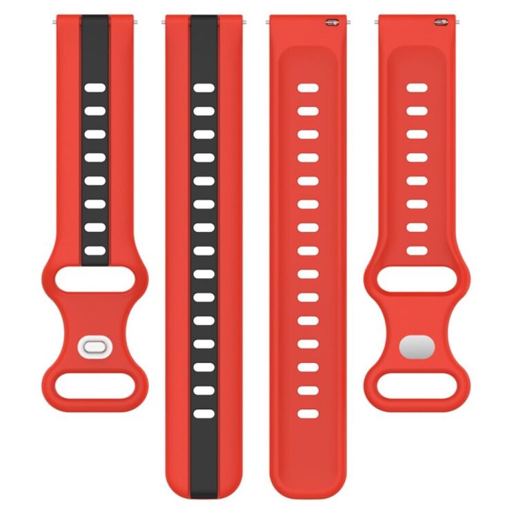 Ремешок Deexe Sport Strap для часов с шириной крепления 22мм - Red / Black: фото 5 из 5