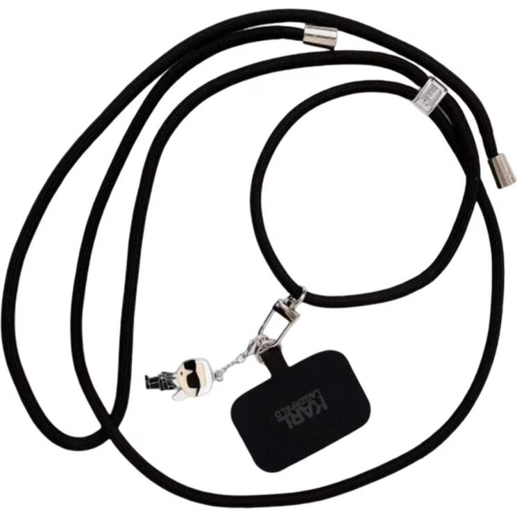 Ремешок для смартфона Karl Lagerfeld Universal CBDY Cord (KLUCNMSCKIK) - Black (983038B) Ремешок для смартфона Karl Lagerfeld Universal CBDY Cord (KLUCNMSCKIK) - Black: фото 3 из 4