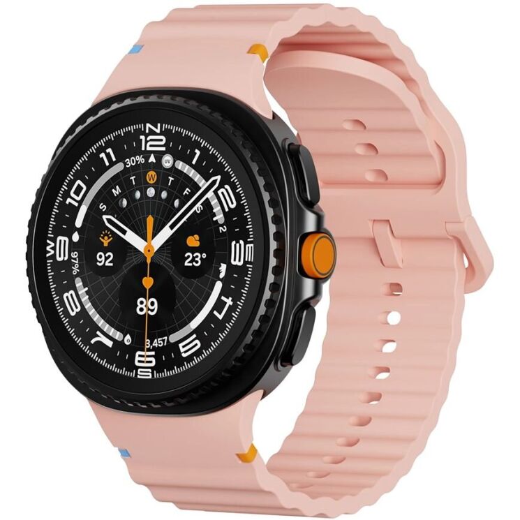 Ремінець KALEBOL Silicone Strap для Samsung Galaxy Watch 8 (40/44mm) / 8 Classic - Pink: фото 3 з 7