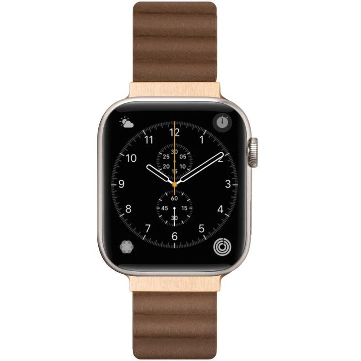 Ремешок LAUT NOVI LUXE для Apple Watch 42 (Series 10) / 41 / 40 / SE 40 / 38 (L_AWS_NL_BR) - Brown: фото 2 из 7