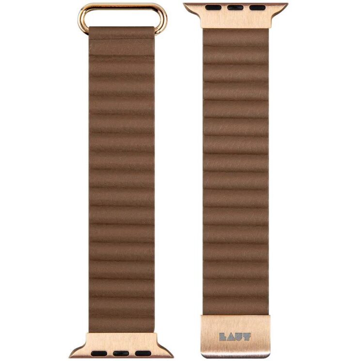 Ремешок LAUT NOVI LUXE для Apple Watch 42 (Series 10) / 41 / 40 / SE 40 / 38 (L_AWS_NL_BR) - Brown: фото 1 из 7