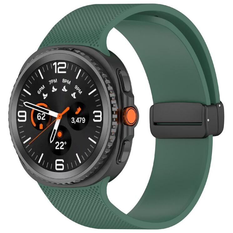 Ремінець Reframe Magnetic Loop для Samsung Galaxy Watch 8 (40/44mm) / 8 Classic - Dark Green: фото 2 з 7