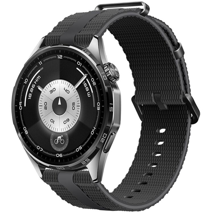 Ремешок Reframe Sport Linear для часов с шириной крепления 20 мм - Black / Grey: фото 2 из 9