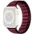 Ремешок Reframe Suede Leather для Apple Watch 46 / 45 / 44 / SE 44 / 42 (Series 1-3) / Ultra / Ultra 2 / Ultra 3 - Wine Red: фото 1 из 7