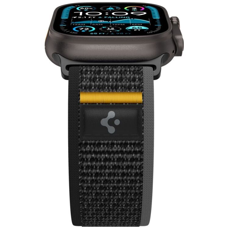 Ремінець Spigen (SGP) Athlex Air для Apple Watch 46 / 45 / 44 / SE 44 / Ultra / Ultra 2 (AMP09033) - Active Black: фото 7 з 17