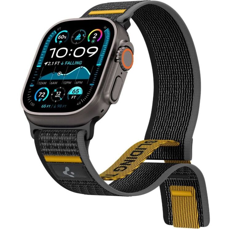 Ремінець Spigen (SGP) Athlex Air для Apple Watch 46 / 45 / 44 / SE 44 / Ultra / Ultra 2 (AMP09033) - Active Black: фото 4 з 17